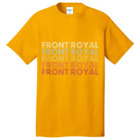 Front Royal Virginia Front Royal Va Retro Vintage Text Tank Top Basic T-shirt | Artistshot