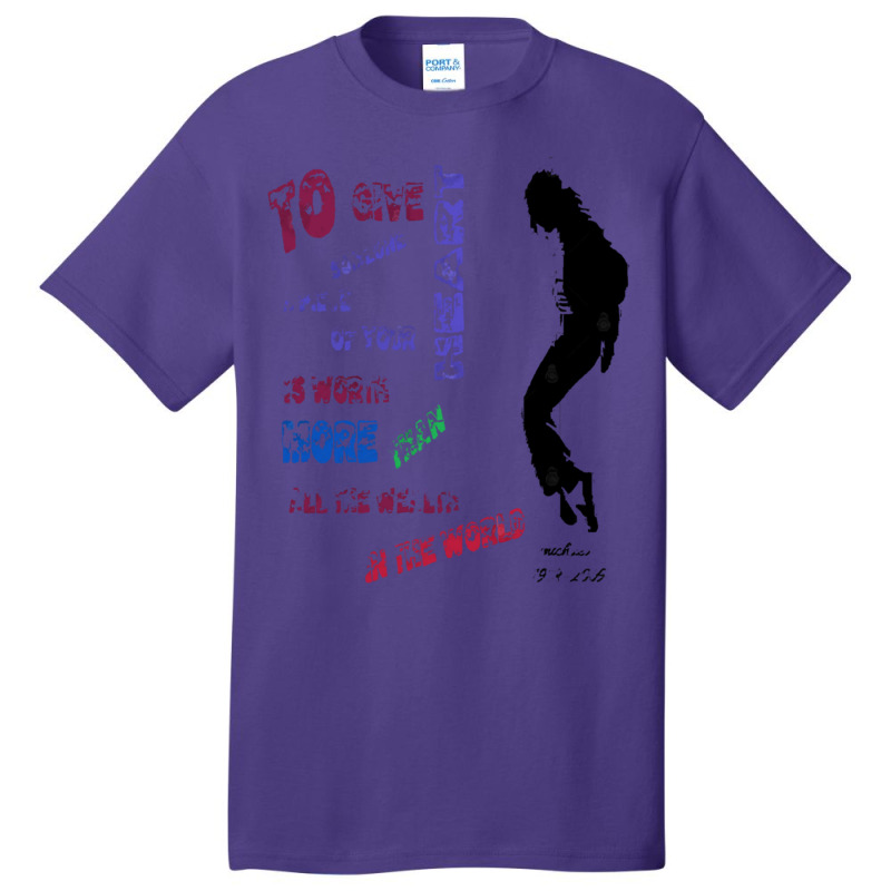 Michael Jackson Q Basic T-shirt | Artistshot