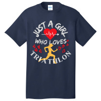 Triathlete Definition Just A  Who Loves Triathlon Basic T-shirt | Artistshot