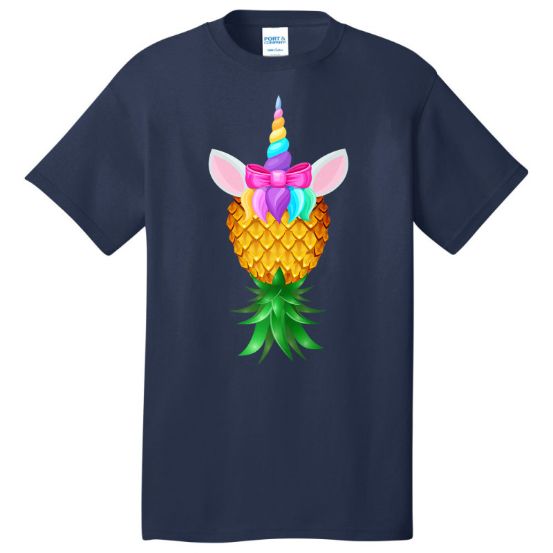 Swinger Upside Down Pineapple Magical Unicorn Rainbow Head Premium T S Basic T-shirt | Artistshot