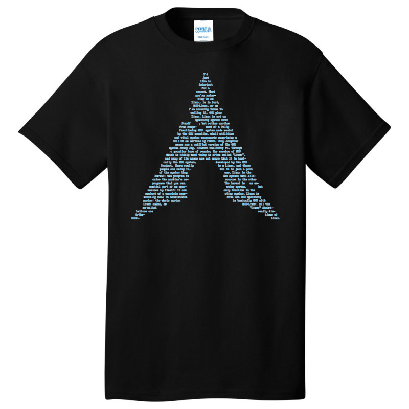 Arch Gnulinux Richard Stallman Interject Pasta Basic T-shirt by cm-arts | Artistshot