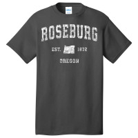 Roseburg Oregon Or Vintage Athletic Sports Design Basic T-shirt | Artistshot