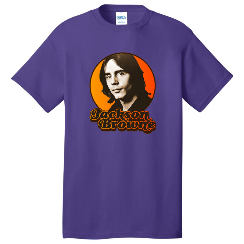 Jackson Browne Fanart Retro 70s Singer Songwriter Tribute Basic T-shirt | Artistshot