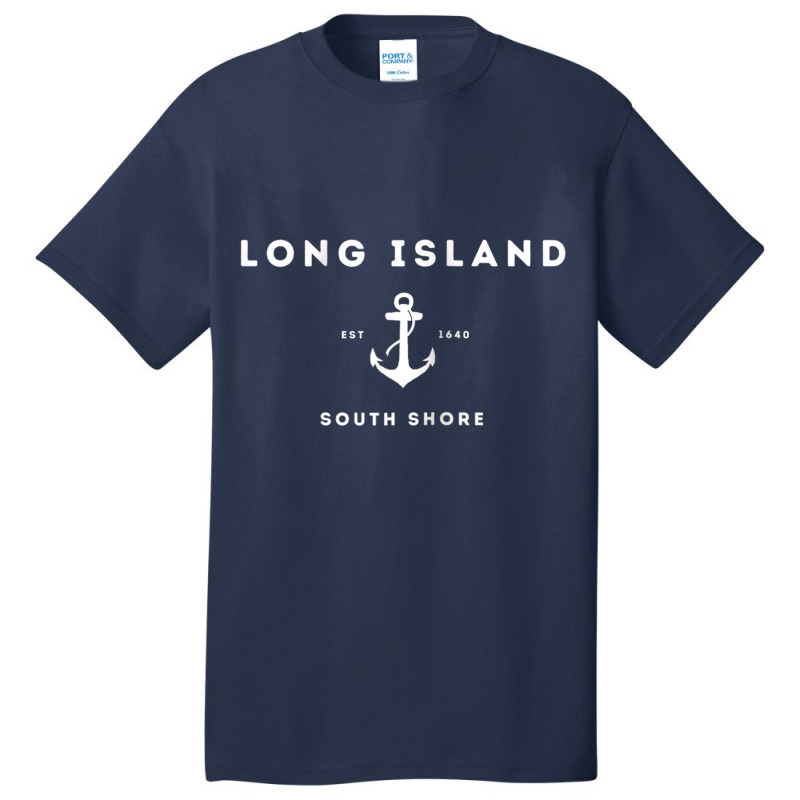 Long Island New York South Shore Est 1640 Raglan Baseball Tee Basic T-shirt by cm-arts | Artistshot