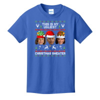 This Is My Ugliest Christmas Sweater Funny Joe Biden Kamala Sweatshirt Basic Youth T-shirt | Artistshot