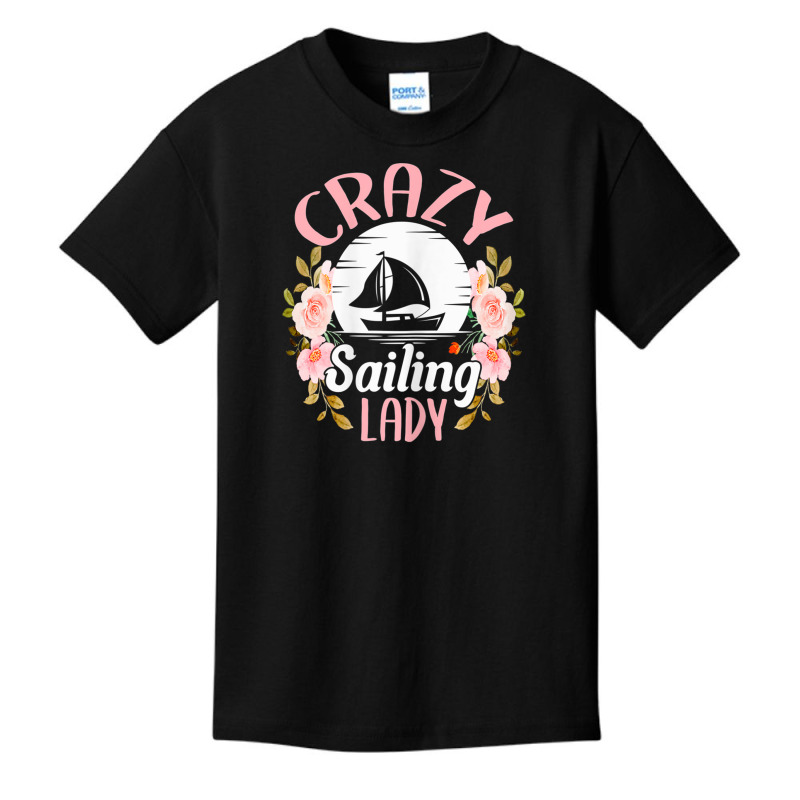 Womens Sailing Shirt Funny Crazy Sailing Lady Sailboat T Shirt Basic Youth T-shirt | Artistshot