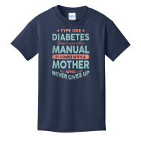 Type One Diabetes Mother Never Gives Up T1d Tank Top Basic Youth T-shirt | Artistshot