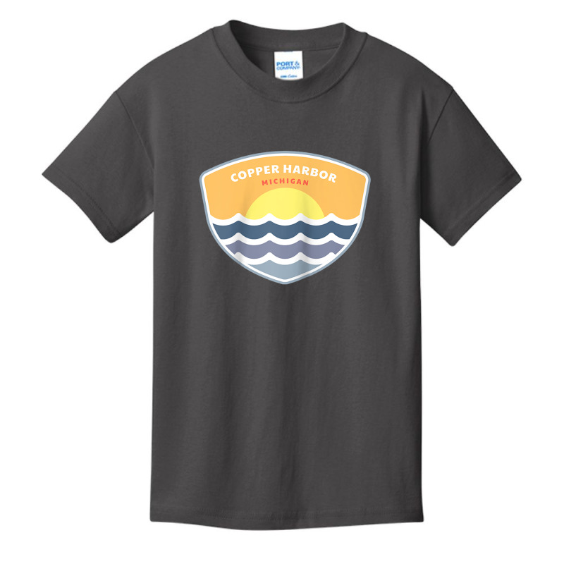 Copper Harbor Michigan Mi Sunset Vacation Souvenir Raglan Baseball Tee Basic Youth T-shirt | Artistshot