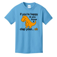 T Rex Clap Your Hands Basic Youth T-shirt | Artistshot