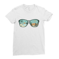 Paradise Glasses Ladies Fitted T-shirt | Artistshot