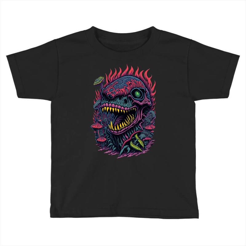 Dinosaur Skull Cyberpunk Toddler T-shirt | Artistshot