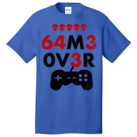 Game Over Leet Code Style  64m3 0v3r  Red And Black Basic T-shirt | Artistshot