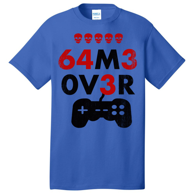 Game Over Leet Code Style  64m3 0v3r  Red And Black Basic T-shirt by cm-arts | Artistshot