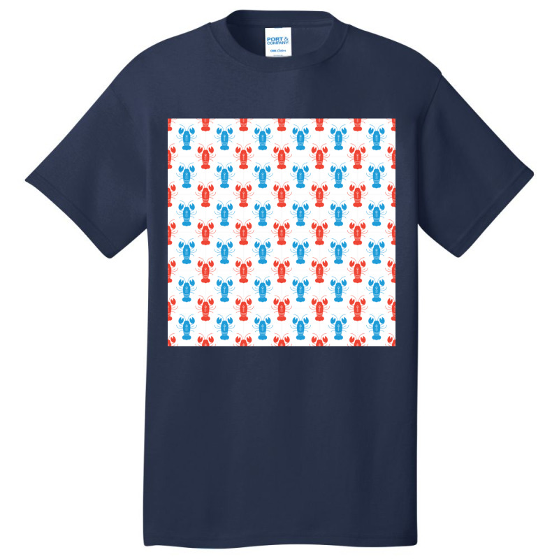 Crustaceancore Lobster Pattern Basic T-shirt | Artistshot