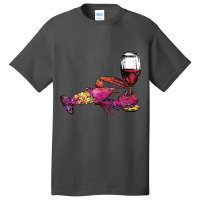 Crustaceancore Lobster With  Glass Basic T-shirt | Artistshot