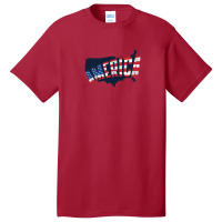 America Usa Map Basic T-shirt | Artistshot