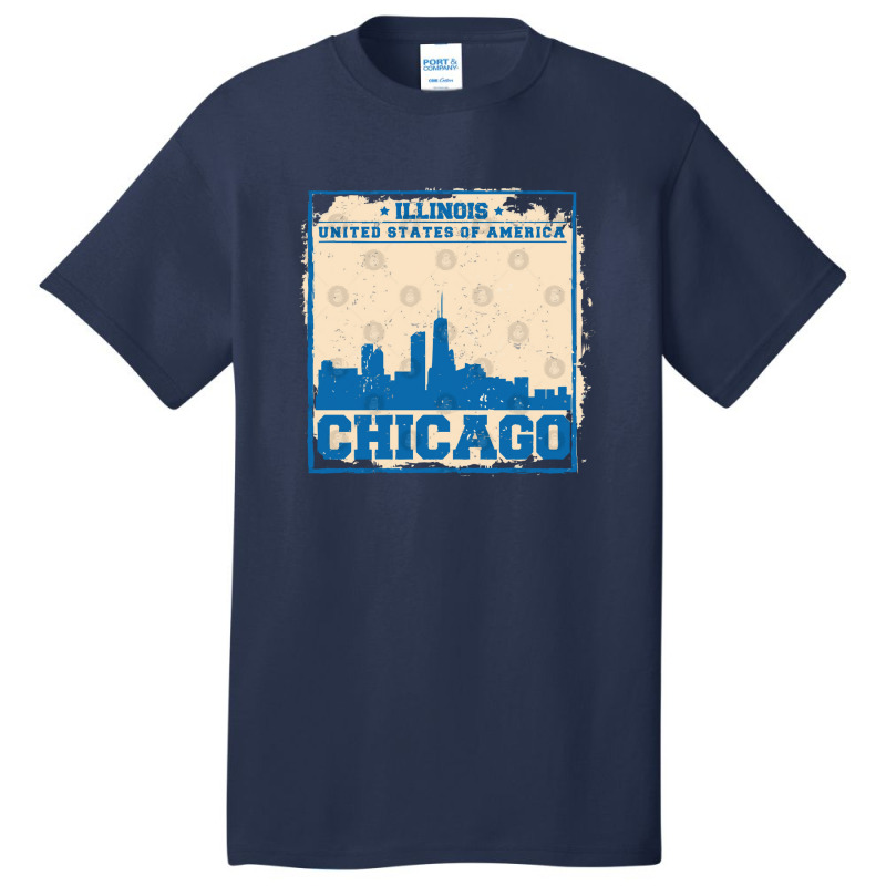 Chicago City Concept Friend Basic T-shirt | Artistshot