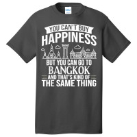 Bangkok Thailand City Skyline Map Basic T-shirt | Artistshot