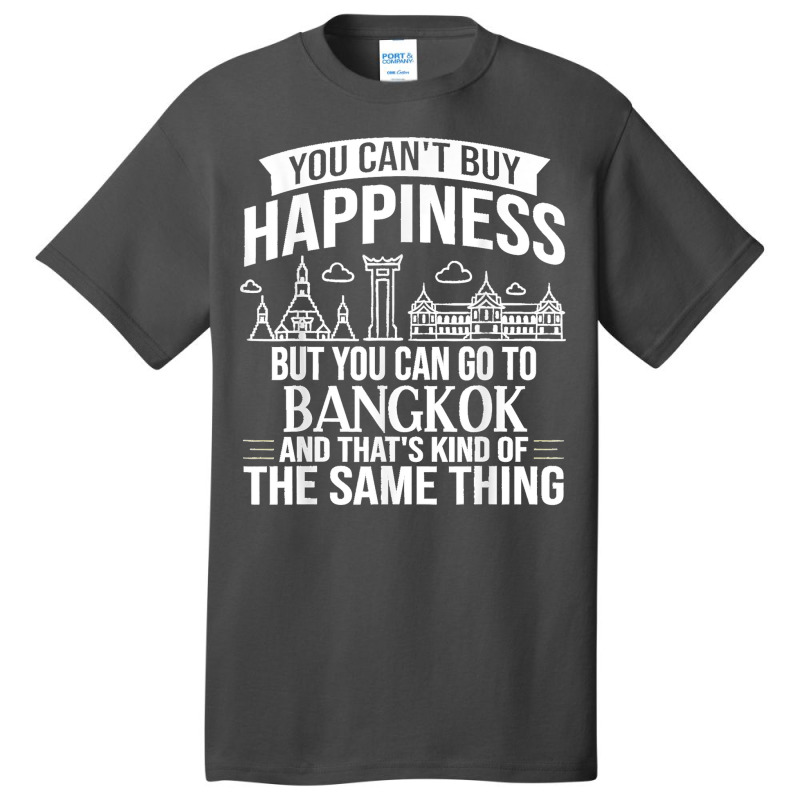 Bangkok Thailand City Skyline Map Basic T-shirt by JilmarM.Perez | Artistshot