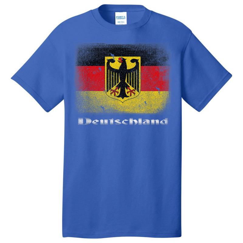 Germany German Flag Deutschland Souvenir Gift Alemania Basic T-shirt by JamieZilverberg | Artistshot