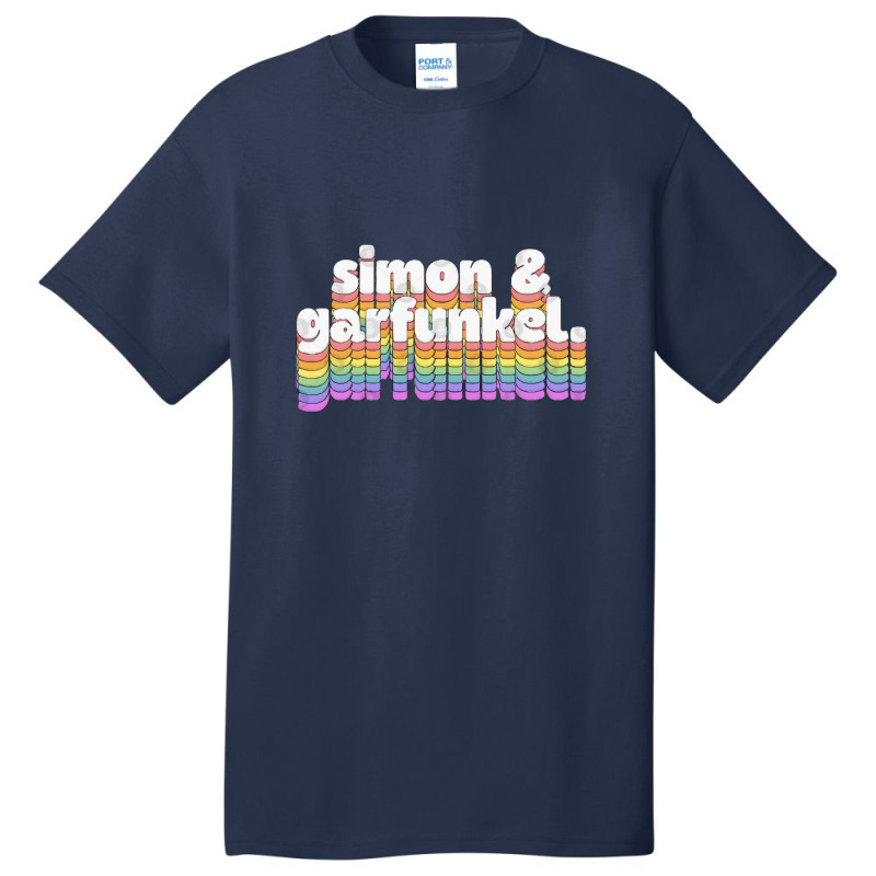 Simon Amp Garfunkel Retro Aesthetic Design Basic T-shirt | Artistshot