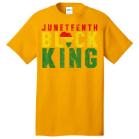 Men's Juneteenth Black King Emancipation Day Melanin Pride Basic T-shirt | Artistshot