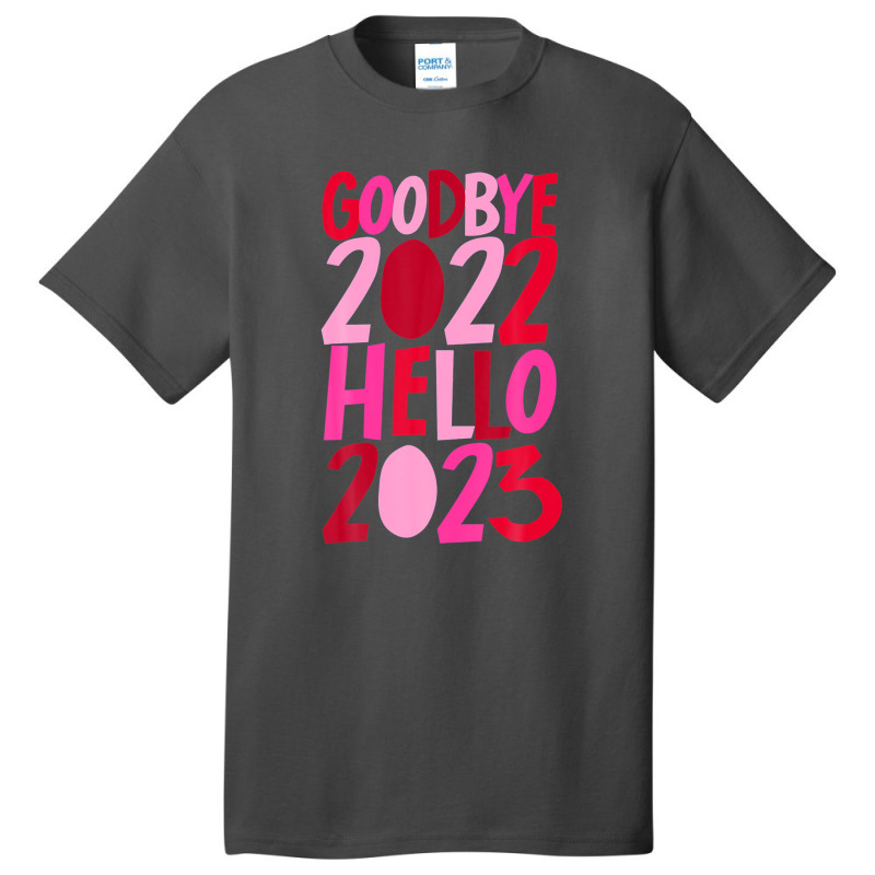 Goodbye 2022 Hello 2023 Happy New Year Pyjama Funny Basic T-shirt | Artistshot