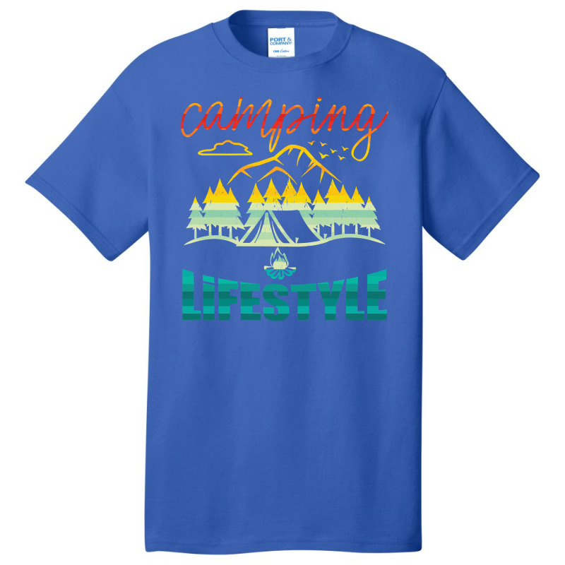 Camp Camping Lifestyle Camper Basic T-shirt | Artistshot