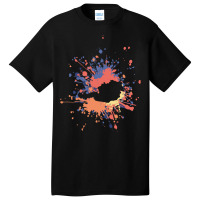 Austria Paint Splash T  Shirt Beautiful Austria Color Splash T  Shirt Basic T-shirt | Artistshot