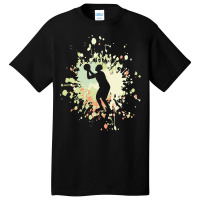 Basketball Paint Splash T  Shirt Basketball Ready To Score Color Splas Basic T-shirt | Artistshot