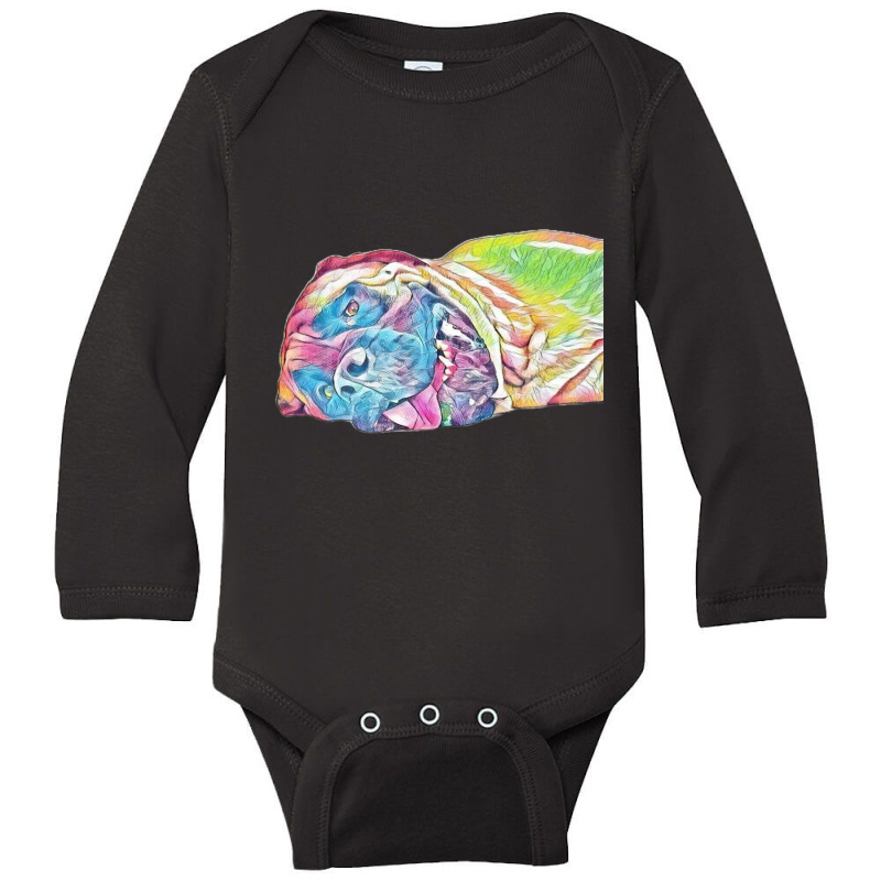 A Close-up Photo Of The Face Long Sleeve Baby Bodysuit | Artistshot