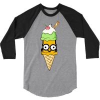 Bart Simpson Ice Cream 3/4 Sleeve Shirt | Artistshot