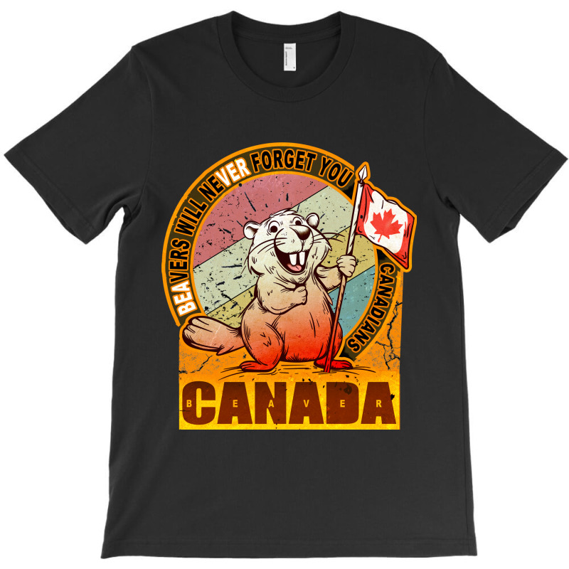 Beaver Canada Flag T-Shirt by deepbox | Artistshot