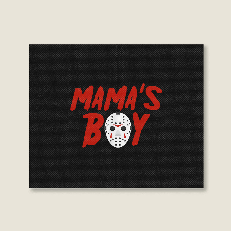 Mama´s Boy I Wish It Was Friday Halloween Landscape Canvas Print | Artistshot