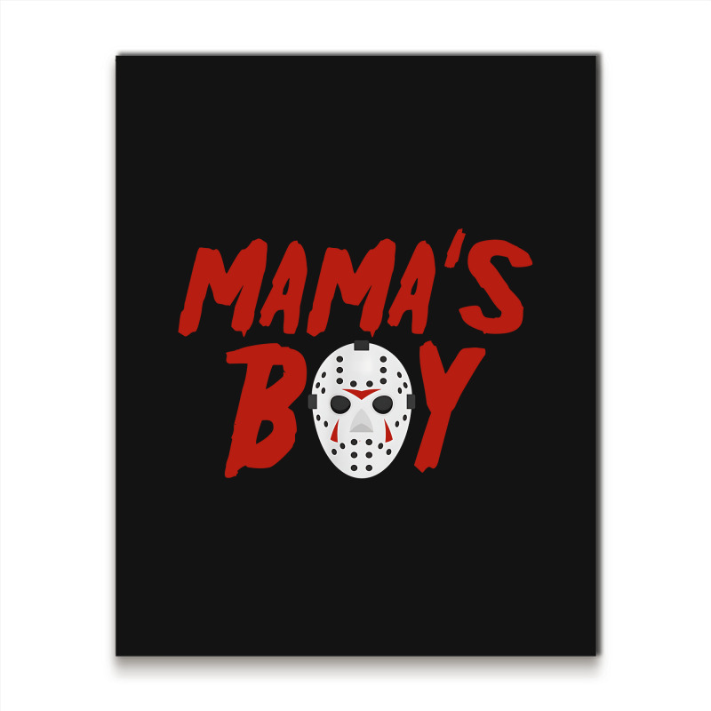 Mama´s Boy I Wish It Was Friday Halloween Metal Print Vertical | Artistshot