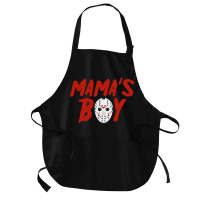 Mama´s Boy I Wish It Was Friday Halloween Medium-length Apron | Artistshot