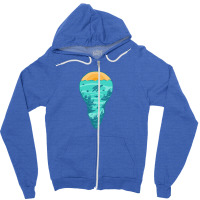 Underwater Light Zipper Hoodie | Artistshot