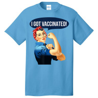 Pro Vaccine Vaccinated Rosie The Riveter Vaccinator Basic T-shirt | Artistshot