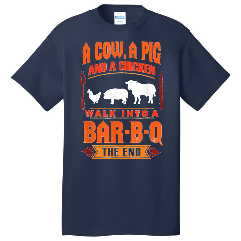 Funny Bbq Grilling Gift Walk Into A Bar Barbecue Basic T-shirt | Artistshot