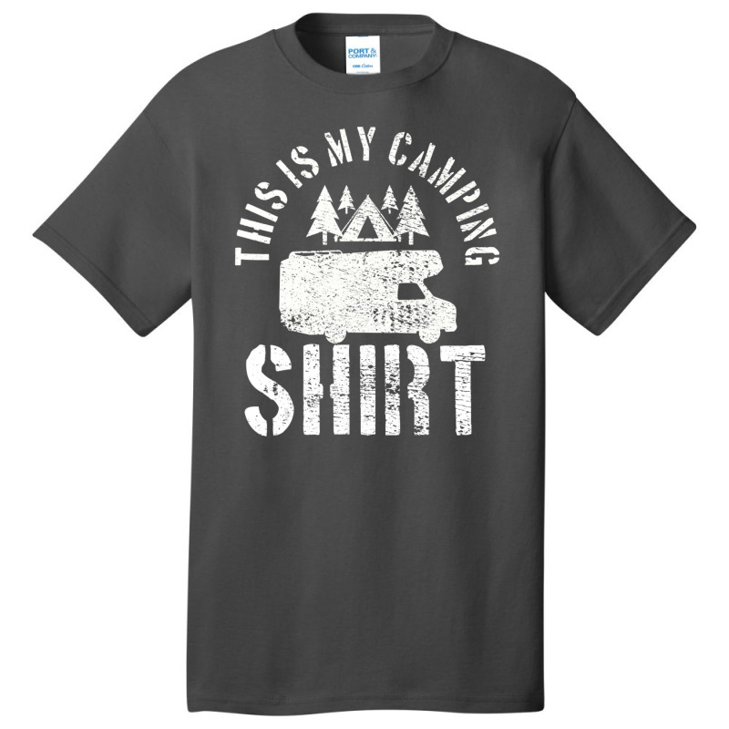 Camping Trailer Camper Van Mobile Home Caravan Motorhome Basic T-shirt by Ben Rodden | Artistshot