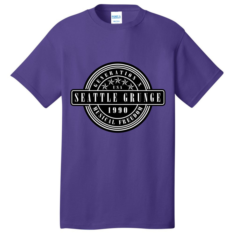 Seattle Grunge Basic T-shirt | Artistshot