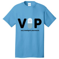 V I P  Very Intelligent Pharmacist Blue Basic T-shirt | Artistshot