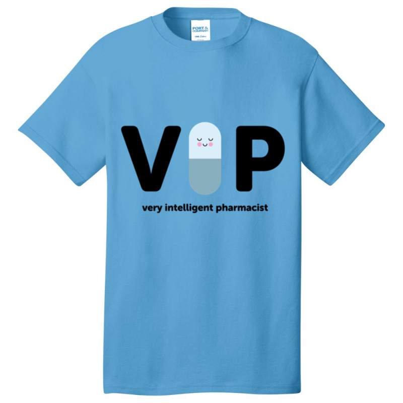 V I P  Very Intelligent Pharmacist Blue Basic T-shirt by TONIOOMER | Artistshot