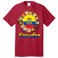 Hispanic Heritage Month Ecuador Flag Gift For Kids Toddler Basic T-shirt | Artistshot