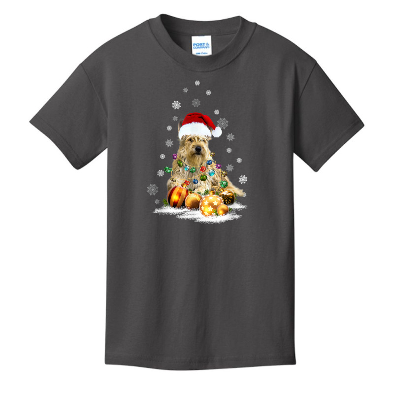 Berger Picard Dog Lights Christmas Matching Family T Shirt Basic Youth T-shirt by tzecluco | Artistshot