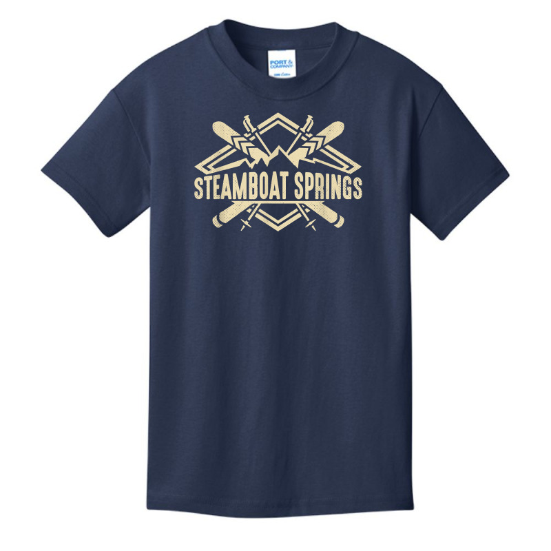 Skiing Mountains Skier Downhill Ski Resort Steamboat Springs T Shirt Basic Youth T-shirt | Artistshot