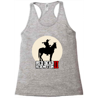 Series Red Moon Cowboy Racerback Tank Designed By Caprotocol