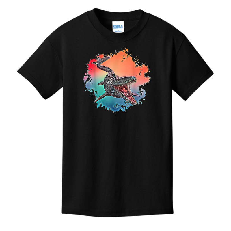 Mosasaurus Dinosaur Motif Prehistoric Predator Design Dino T Shirt Basic Youth T-shirt | Artistshot