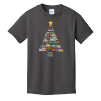 Camping Trailer Christmas Tree Camper Caravan Rv Van Xmas T Shirt Basic Youth T-shirt | Artistshot