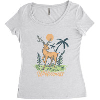 Wildeerness Wild Deer Women's Triblend Scoop T-shirt | Artistshot